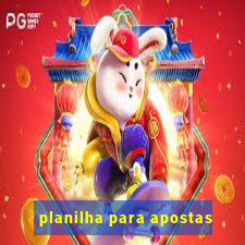 planilha para apostas